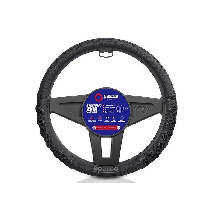 Abc Funda Volante S101 Negro SPCS101BK Accesorio Coche Calidad 2 Abc Funda Volante S101 Negro SPCS101BK Accesorio Coche Calidad 2