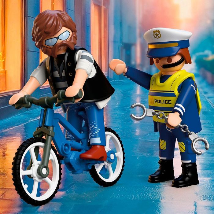 Playmobil City Action 72076 - Robo de Bicicleta, Juguete de Construcción con Figura de Policía y Criminal, +4 Años 4 Playmobil City Action 72076 - Robo de Bicicleta, Juguete de Construcción con Figura de Policía y Criminal, +4 Años 4