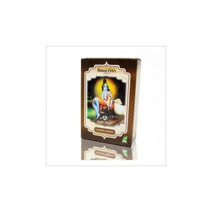 RADHE SHYAM Henna Polvo Castaño Intenso 100g Tinte Natural para el pelo Vegano Sin Amoniaco