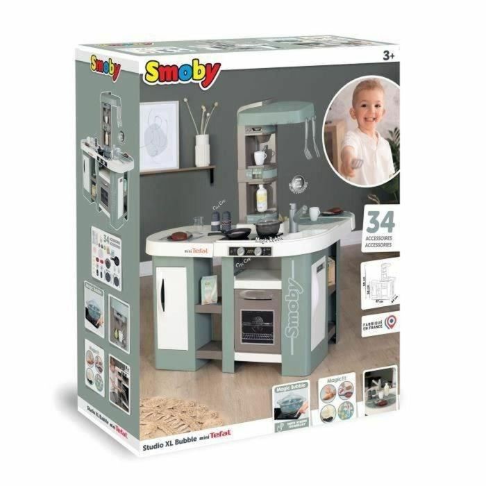 Smoby Cocina Kitchen Studio XL Bubble con Función Magic Bubble - 34 Accesorios - SMO311053 - A partir de 3 años 5