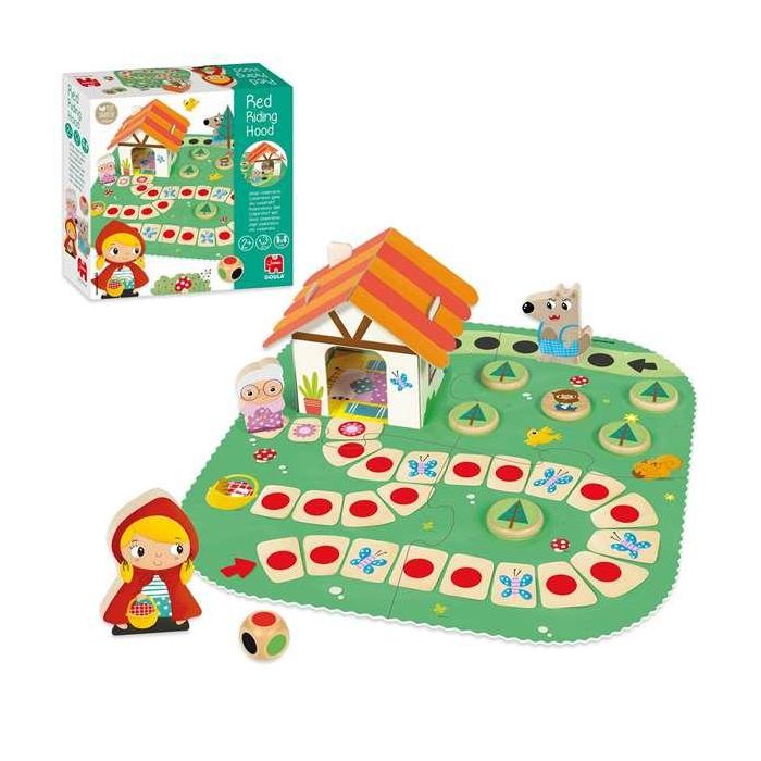 Goula Juego Caperucita Roja de Madera ¡Ayuda a Caperucita a Llegar a Casa de la Abuelita! para Niños a partir de 2 Años 1