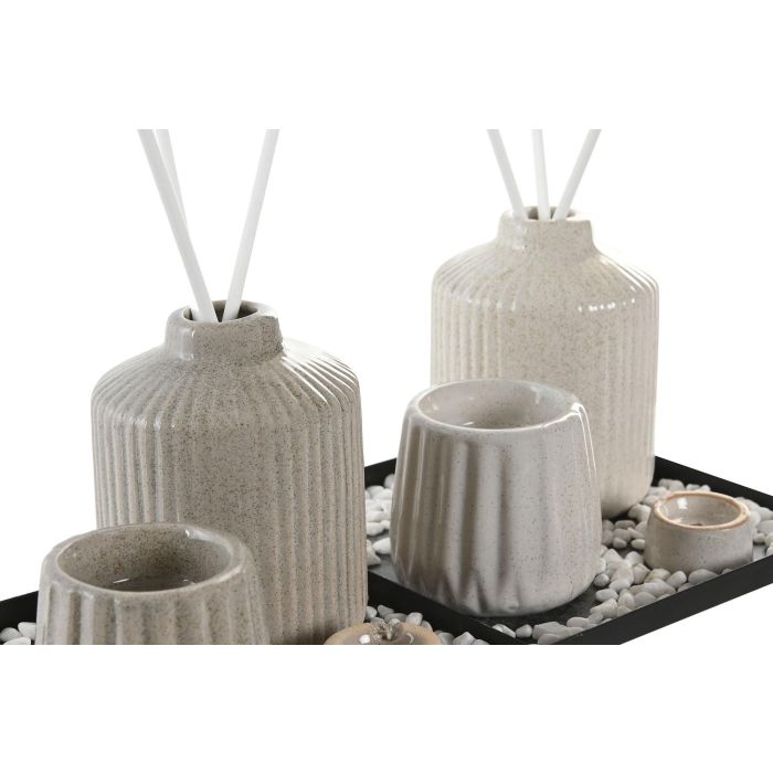 Ambientador Mikado Urban DKD Home Decor Blanco Crudo 14 x 10 x 14 cm Set de 3 (6 Unidades) 1 Ambientador Mikado Urban DKD Home Decor Blanco Crudo 14 x 10 x 14 cm Set de 3 (6 Unidades) 1