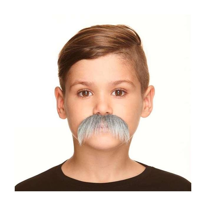 Bigote infantil canoso talla única Bigote infantil canoso talla única