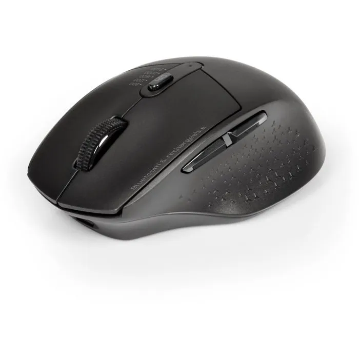 Port Designs Ratón Inalámbrico 900715 PRO, Bluetooth y 2.4 GHz, Recargable, Negro