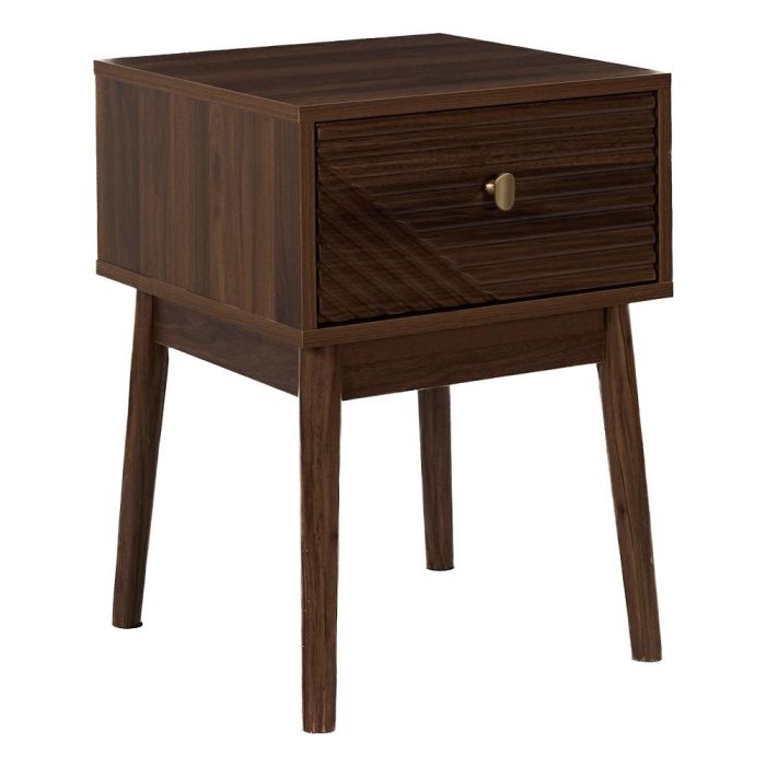 Home Deco Factory Mesita De Noche Tiffany Colección Cocooning Maderas Varias