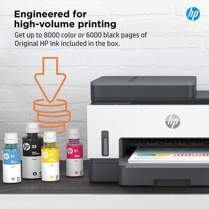 HP Multifunción Smart Tank 7305 28B75A | Impresora WiFi Dúplex ADF Recargable Blanca 9