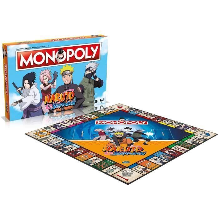 Winning Moves Monopoly Naruto - Juego de Mesa Familiar con 6 Peones Metálicos Coleccionables, 2-6 Jugadores, +8 Años, Versión Francesa 4 Winning Moves Monopoly Naruto - Juego de Mesa Familiar con 6 Peones Metálicos Coleccionables, 2-6 Jugadores, +8 Años, Versión Francesa 4