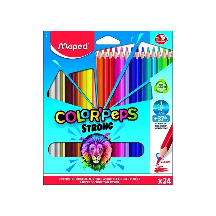Maped Color´Peps Strong C-Surtidos Lápices De Colores Estuche 24 Ud