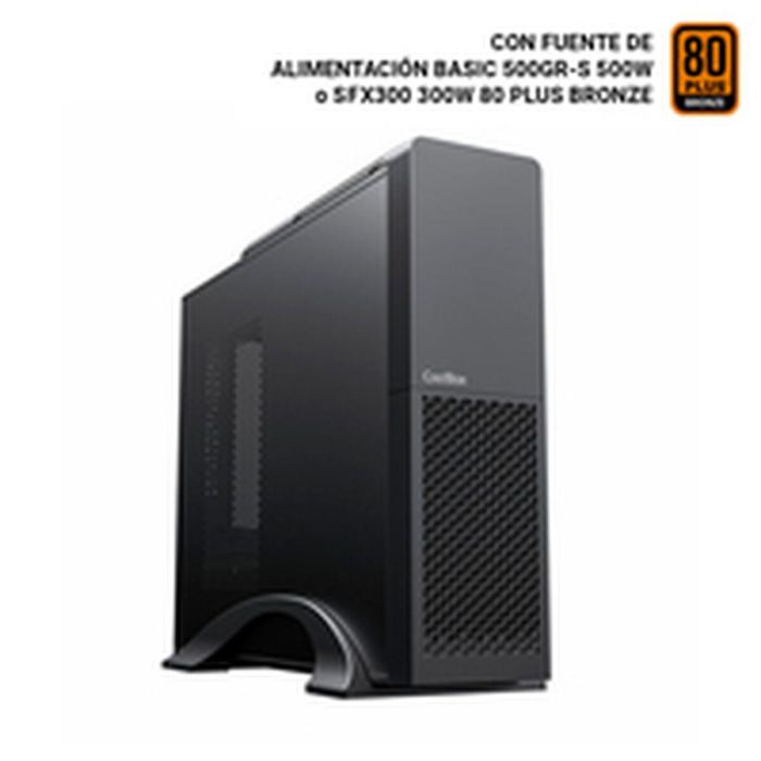 COOLBOX Caja Sobremesa/Micro-ATX T313-BZ COO-PCT313-BZ 300W 80+Bronze USB3.0 Negra 2