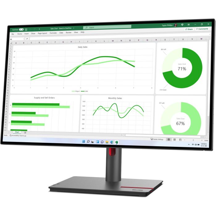Lenovo ThinkVision P27q-30 Monitor 27" (68,6cm) QHD IPS 4ms Negro 6 Lenovo ThinkVision P27q-30 Monitor 27" (68,6cm) QHD IPS 4ms Negro 6
