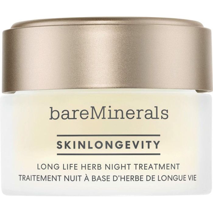 Bare Minerals SKINLONGEVITY Long Life Herb - Crema Noche Anti-Edad y Antiarrugas para Piel Firme y Luminosa 50 ml