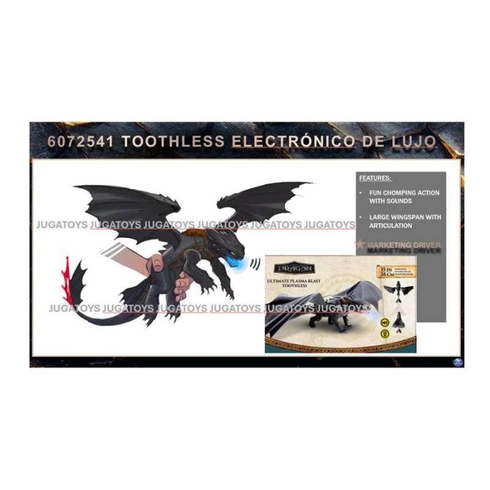 Dragón toothless electrónico de lujo. 15,24x35,56x25,4 cm 5 Dragón toothless electrónico de lujo. 15,24x35,56x25,4 cm 5