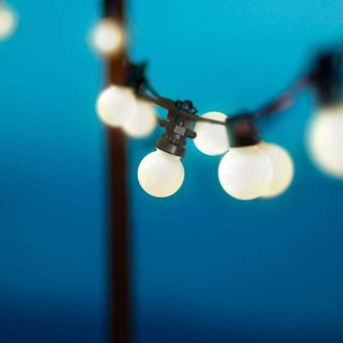 Guirnalda de luz solar - LUMISKY - PARTY MILKY SOLAR - 5,70 m - 8 modos - 10 globos LED blanco cálido 3 Guirnalda de luz solar - LUMISKY - PARTY MILKY SOLAR - 5,70 m - 8 modos - 10 globos LED blanco cálido 3