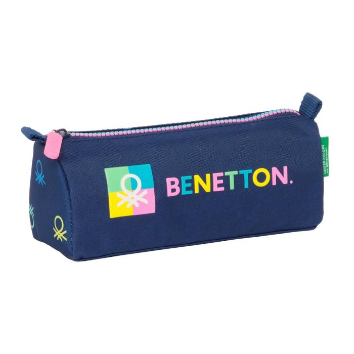 Estuche Escolar Benetton Cool Azul marino 21 x 8 x 7 cm