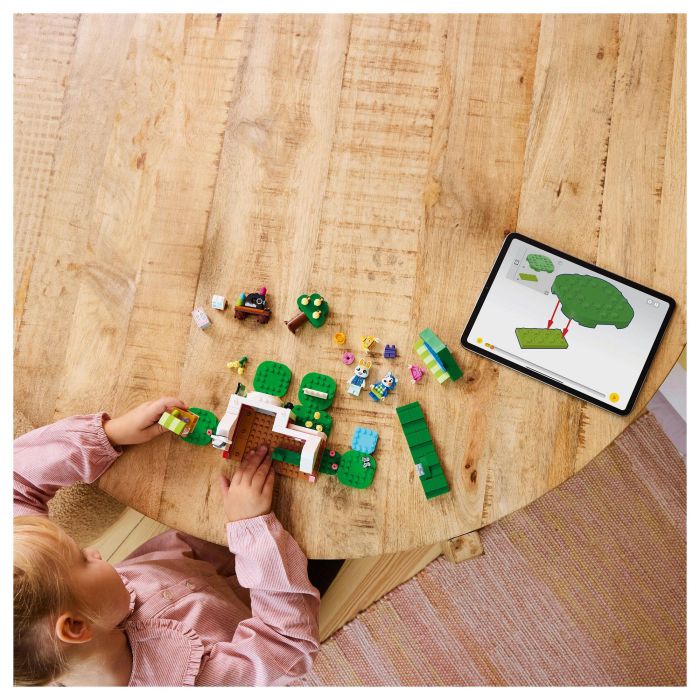 LEGO Animal Crossing Tienda Ropa Hermanas Manitas 77055 Set de Construcción para Niños y Niñas +6 Años con Minifiguras de Pili y Ariel