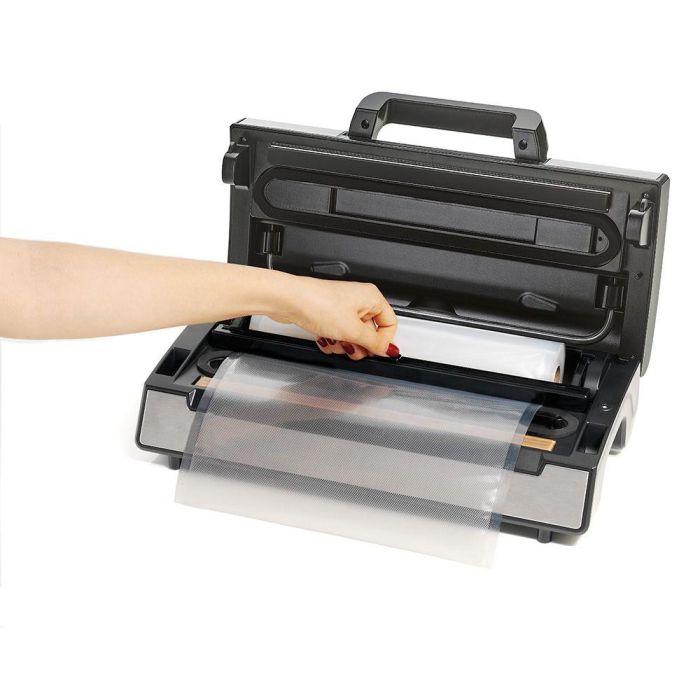 Laica Máquina de Vacío 20 l/min con Doble Barra de Sellado, Potencia Regulable e Incluye 2 Rollos 28 x 600 cm 4