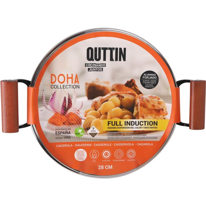 Cacerola Inde 28 cm con tapa Doha Quttin (4 Unidades) 3 Cacerola Inde 28 cm con tapa Doha Quttin (4 Unidades) 3