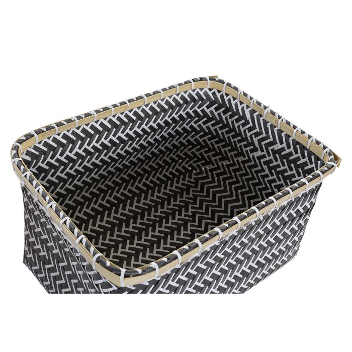 Cesta DKD Home Decor Gris Beige 26 x 19 x 35 cm (2 Unidades) 2 Cesta DKD Home Decor Gris Beige 26 x 19 x 35 cm (2 Unidades) 2