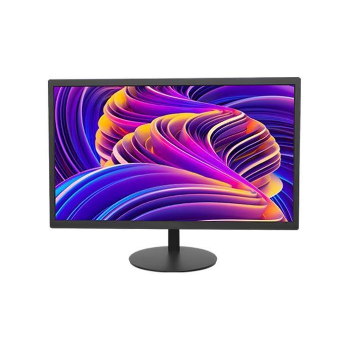 Hikvision Monitor 12/7 19" E-LED IPS 1366x768, 200cd/m², Contraste 1000:1, HDMI, VGA, Montaje VESA