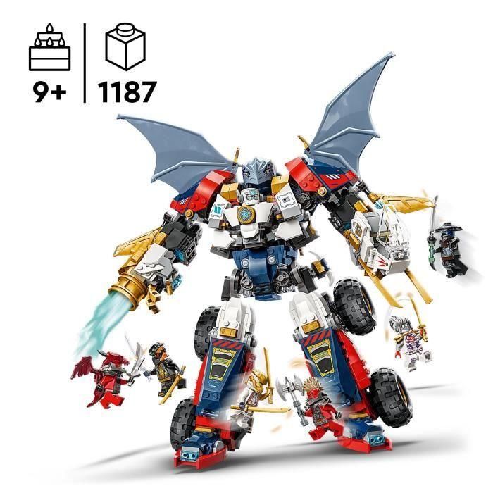 LEGO NINJAGO 71834 Robot Ultra Combo de Zane - Set de Construcción 4 en 1 para 9+ Años 1 LEGO NINJAGO 71834 Robot Ultra Combo de Zane - Set de Construcción 4 en 1 para 9+ Años 1