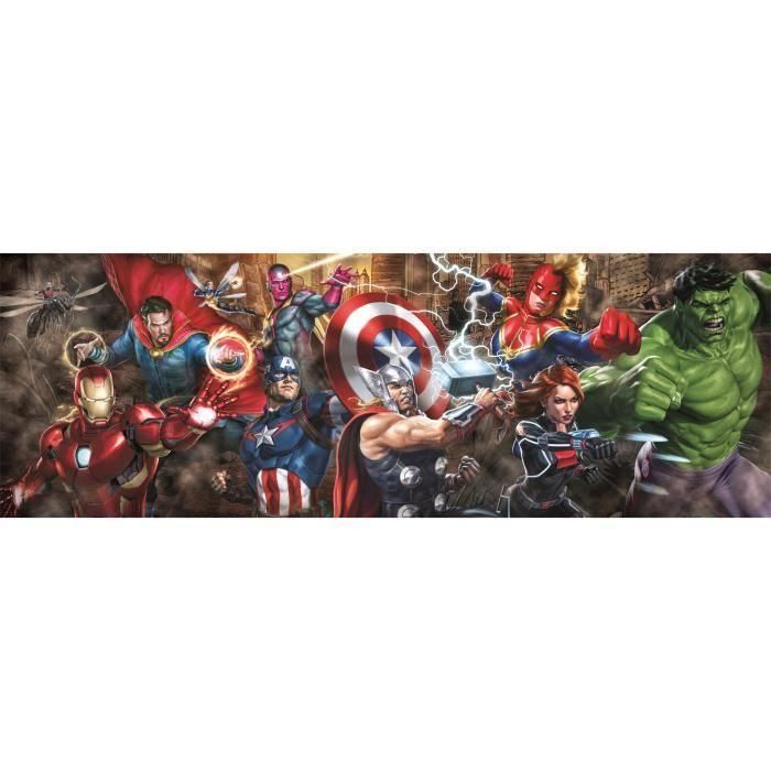 Clementoni CLE1722591261933 Puzzle Compacto 1000 piezas Panorama Marvel Los Vengadores 1 Clementoni CLE1722591261933 Puzzle Compacto 1000 piezas Panorama Marvel Los Vengadores 1