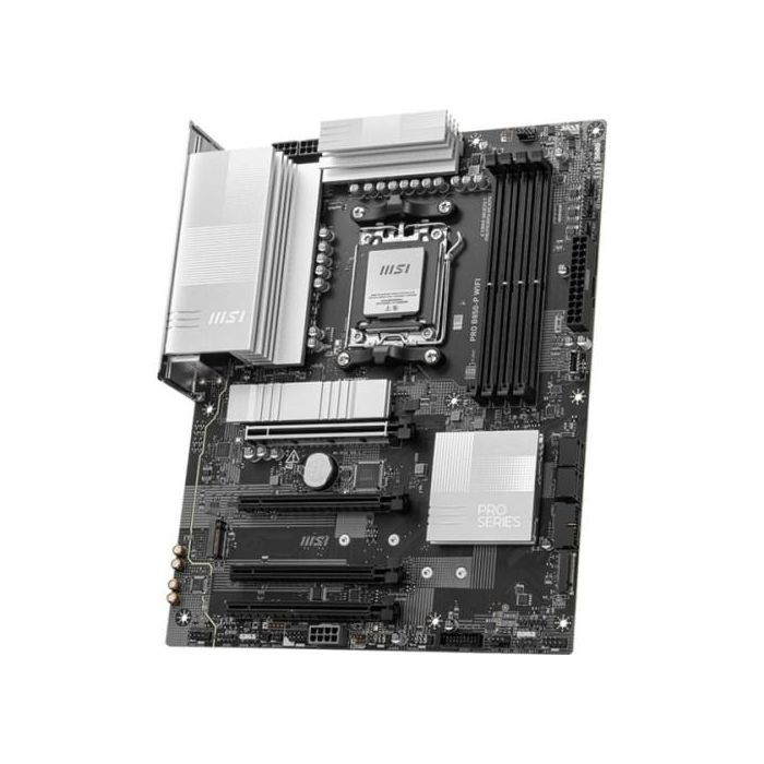 MSI Placa Base PRO B850-P WiFi, 911-7E56-008, AMD AM5 B850, 4 DDR5 256GB, Wi-Fi 7, ATX 3