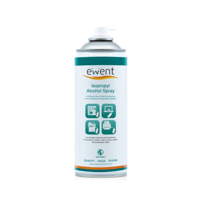 Ewent EW5611 kit de limpieza para computadora Espray para limpieza de equipos Universal 400 ml Ewent EW5611 kit de limpieza para computadora Espray para limpieza de equipos Universal 400 ml