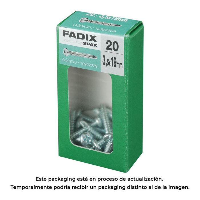 Fadix Tornillo Rosca Chapa Autorroscante CR 3,5x19mm - Caja 20 Unidades