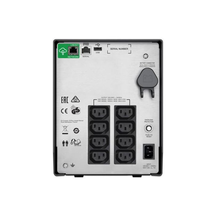 APC SMC1000iC SAI Línea Interactiva 600W 1000VA SmartConnect LCD 1