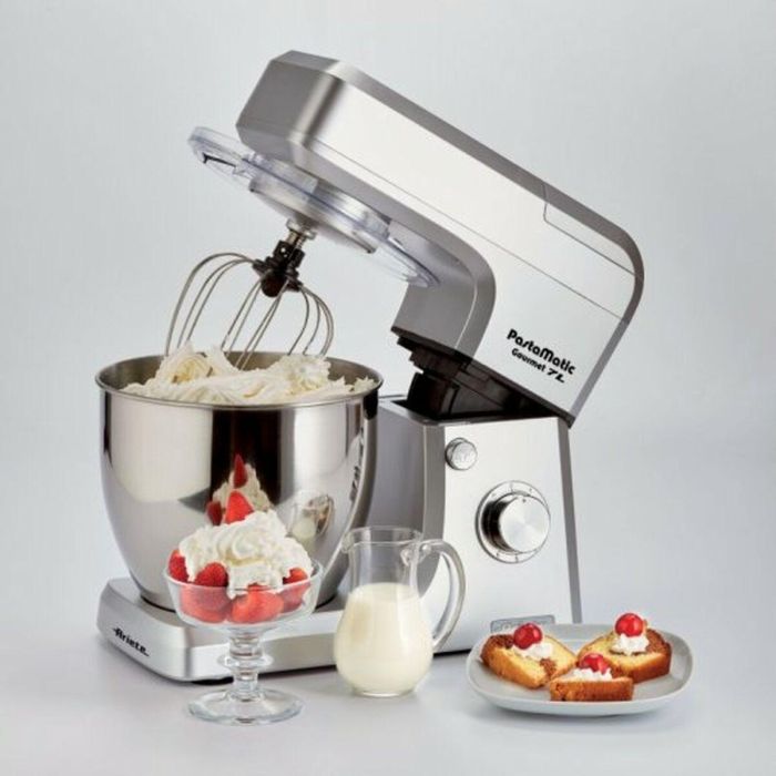 Ariete 1598/1 Robot de Cocina Gourmet 7L con Jarra de Vidrio 1.5L, Acero Inoxidable y Accesorios - Pastamatic 8 Ariete 1598/1 Robot de Cocina Gourmet 7L con Jarra de Vidrio 1.5L, Acero Inoxidable y Accesorios - Pastamatic 8