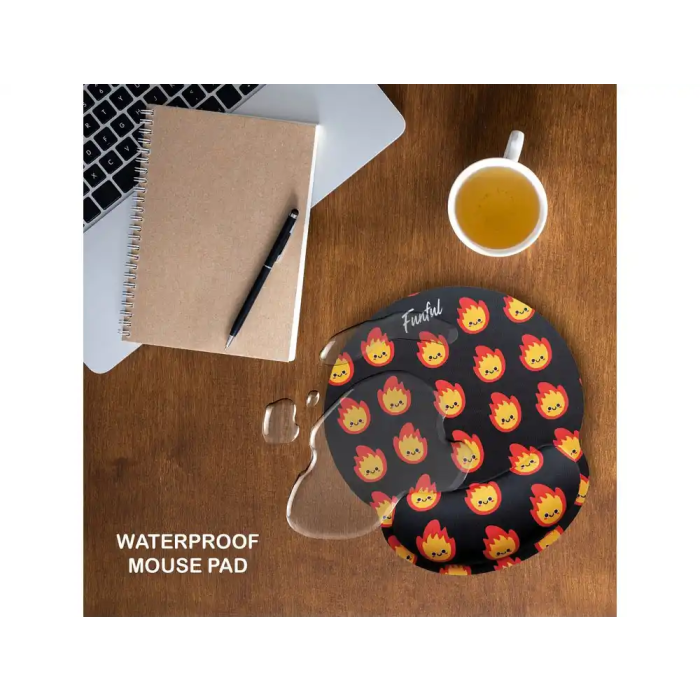 Wondee fuegote Alfombrilla de ratón ergonómica de gel 250x230 mm con reposamuñecas antideslizante 3