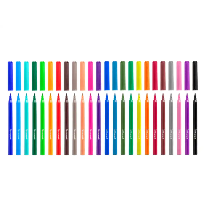 Liderpapel Rotulador Slim Caja 24 Unidades Colores Surtidos Punta Fina 2mm Tinta Lavable 5 Liderpapel Rotulador Slim Caja 24 Unidades Colores Surtidos Punta Fina 2mm Tinta Lavable 5