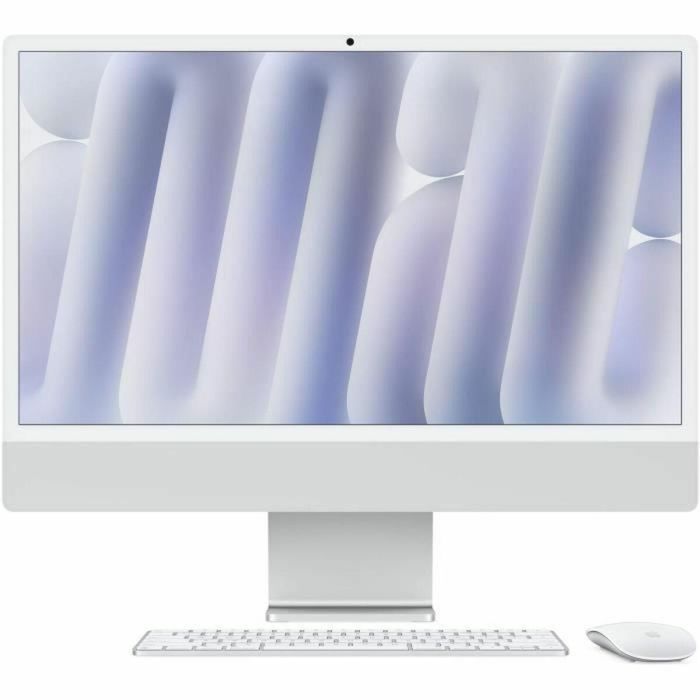 Apple iMac 24 pantalla retina 4.5K 256GB SSD 16GB RAM Chip M4 CPU de 8 núcleos GPU de 8 núcleos Plata (2024)