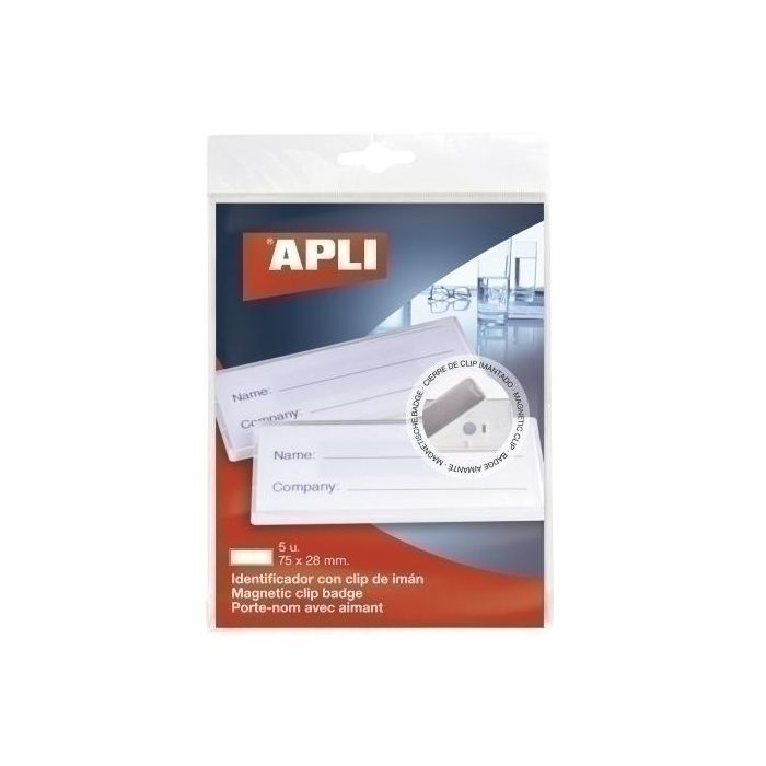 Funda Distint.Apli Pinza Magentica 72X28 Mm Bolsa De 5