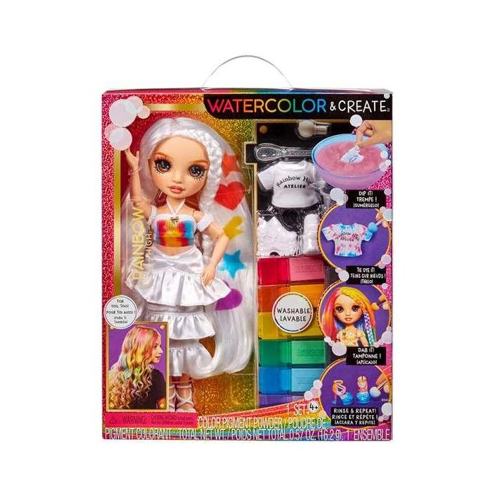 Muñeca rainbow high watercolor & create ojos marrones 22 cm. crea tu propia muñeca con el pincel o sumerge su ropa en agua con polvos de color Muñeca rainbow high watercolor & create ojos marrones 22 cm. crea tu propia muñeca con el pincel o sumerge su ropa en agua con polvos de color