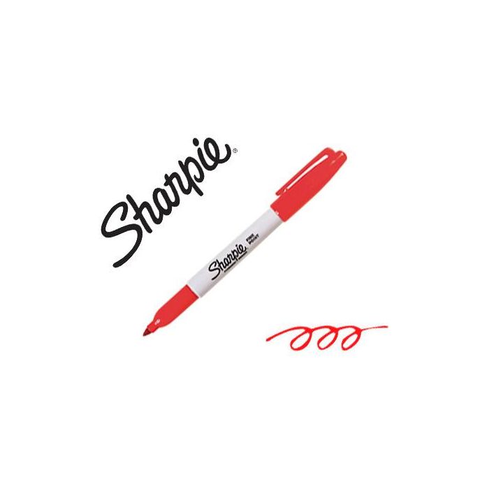 Rotulador permanente Sharpie Fine Point Rojo (12 Unidades)