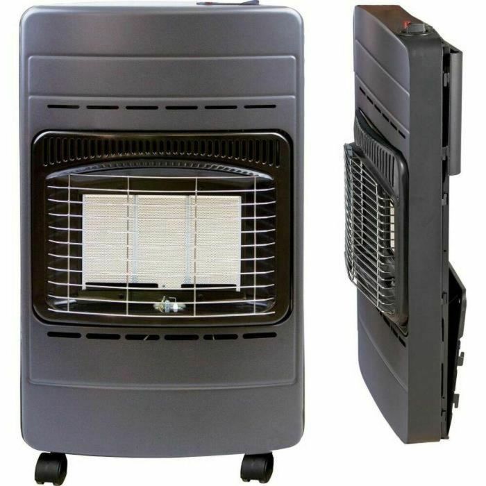 Tectro TGH140RV Estufa de gas infrarroja 4200W, 3 niveles de potencia, seguridad ODS, hasta 50 m², encendido piezoeléctrico, ruedas