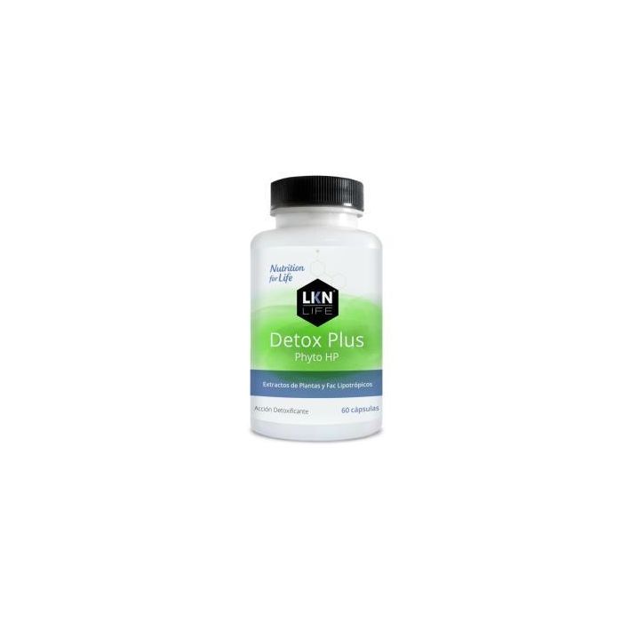 LKN Detox Plus Phyto HP con Cardo Mariano y Diente de León, Complejo Hepático, 60 Cápsulas