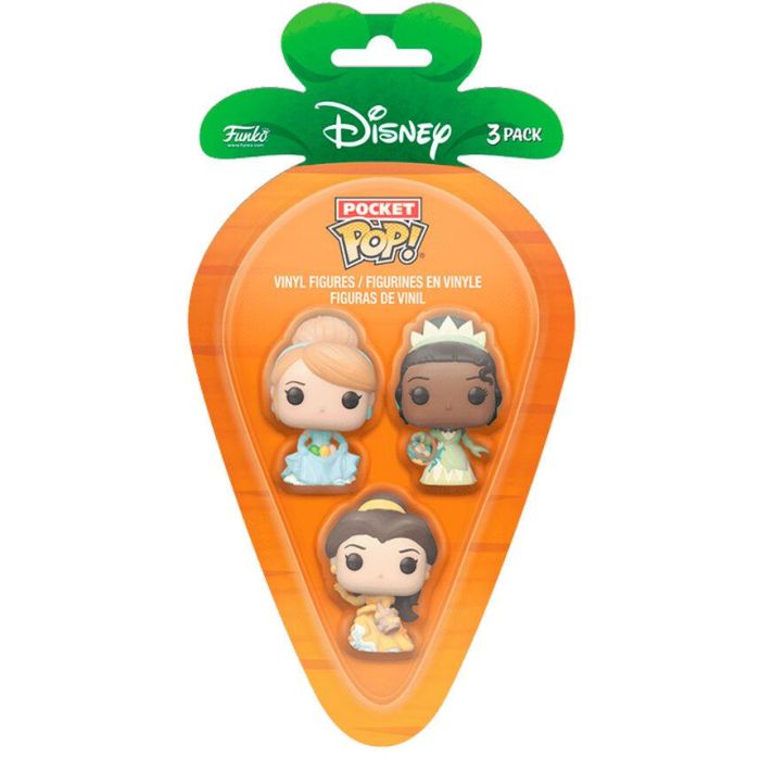 FUNKO Pocket POP Disney Princesas Cenicienta Tiana Bella Figura de Pascua Blister