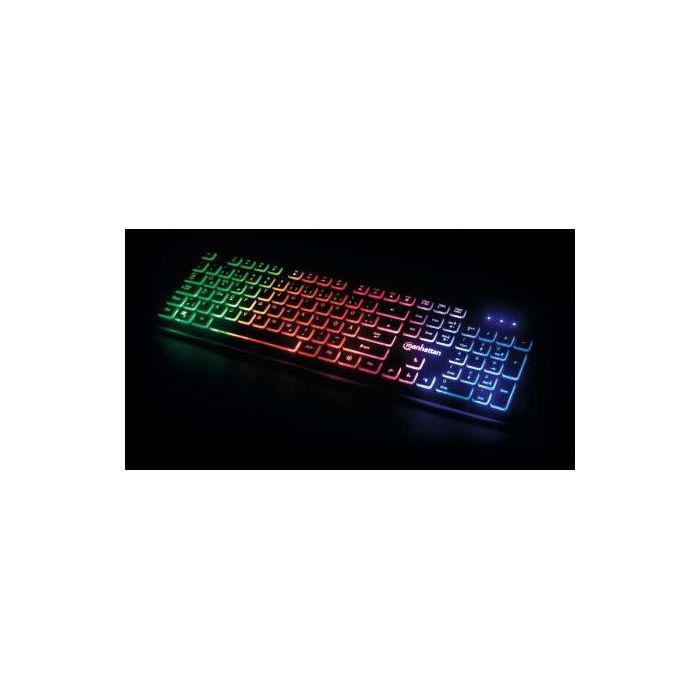 MANHATTAN Ultraflache USB-Gaming-Tastatur mit LEDs 2