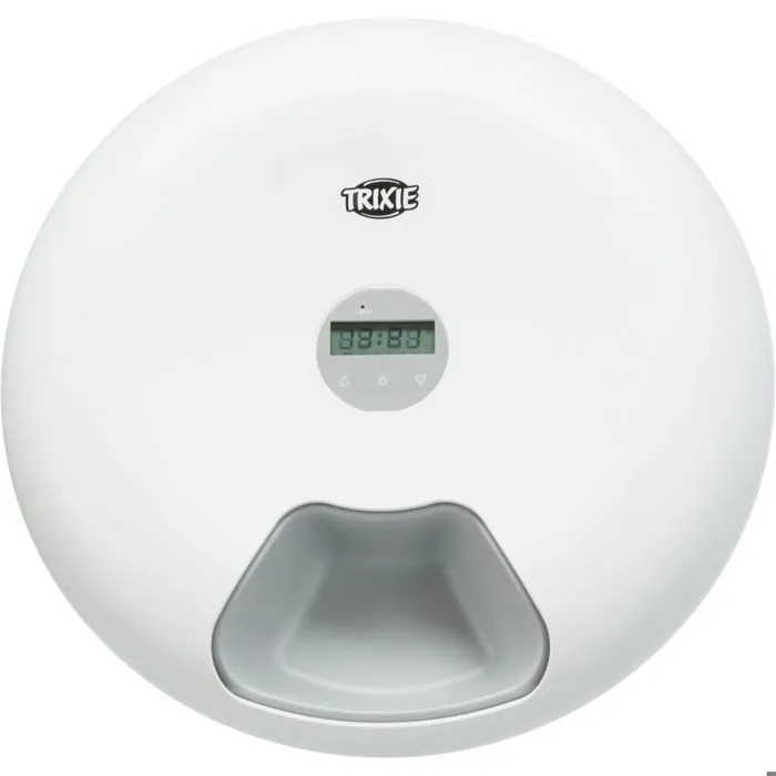 Trixie Dispensador Automático de Alimentos TX5+1 - 6 x 0,18L - ø 32 x 8 cm - Blanco 2