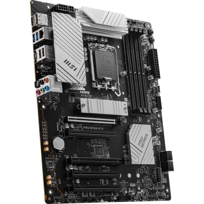 Msi Placa Base Pro B760-P, LGA 1700, Compatible con Intel Core 14ª/13ª/12ª Gen, DDR5, ATX 2 Msi Placa Base Pro B760-P, LGA 1700, Compatible con Intel Core 14ª/13ª/12ª Gen, DDR5, ATX 2