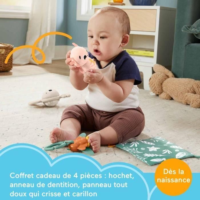 Fisher-Price-Les Sens en éveil - Caja de 4 juguetes sensoriales para bebés - Fisher-Price - HRB17 3