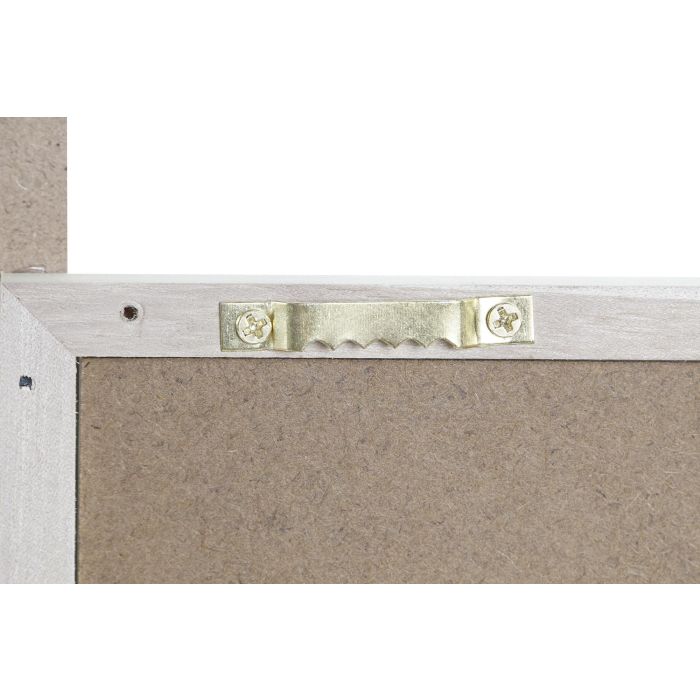 DKD Home Decor Marco Multifoto Shabby Natural para 5 fotos, 53x39.5 cm, de Madera Paulownia y Cristal 3