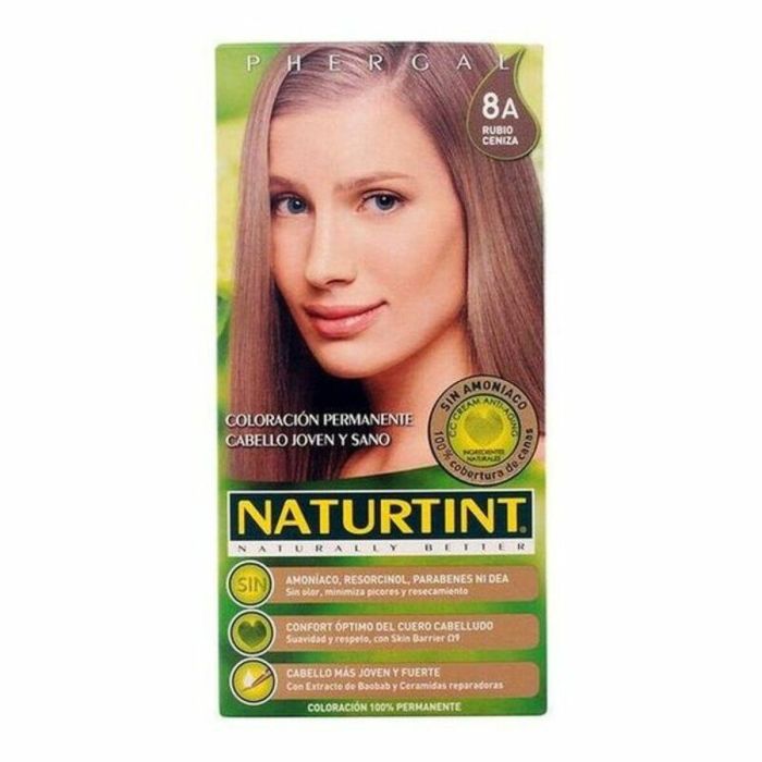 Naturtint Tinte Permanente Gel sin Amoniaco Rubio Ceniza #8A 170ml - Cobertura 100% Canas, Quinoa & Botánicos Naturtint Tinte Permanente Gel sin Amoniaco Rubio Ceniza #8A 170ml - Cobertura 100% Canas, Quinoa & Botánicos