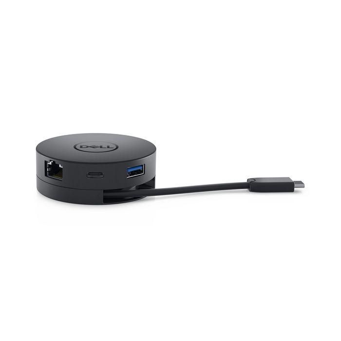 Dell DA300 Adaptador Móvil USB-C Multiport 6 en 1: HDMI, DisplayPort, VGA, Ethernet, USB-A/C, 4K 60Hz, 10Gbps SuperSpeed, Negro 1