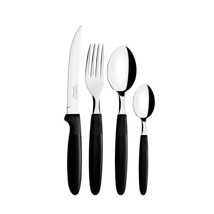 Tramontina Cubertería Ipanema 25 Piezas Acero Inoxidable Mango Negro 0 Tramontina Cubertería Ipanema 25 Piezas Acero Inoxidable Mango Negro 0