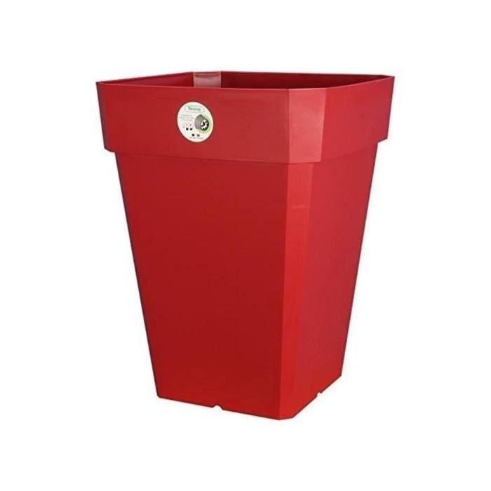 Riviera Macetero Cuadrado Bac Plaza Soleilla 40x40 cm Rojo 1 Riviera Macetero Cuadrado Bac Plaza Soleilla 40x40 cm Rojo 1
