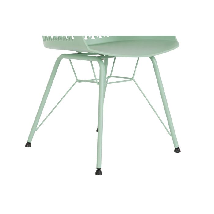 DKD Home Decor Silla Shenglong 3 Scandi Urban Verde PP Metal 57x57x80.5 cm 4