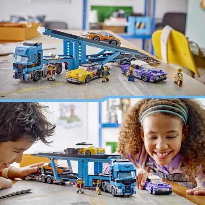 LEGO City 60408 Transporte de Coches Deportivos, 4 Vehículos para Niños 4 LEGO City 60408 Transporte de Coches Deportivos, 4 Vehículos para Niños 4